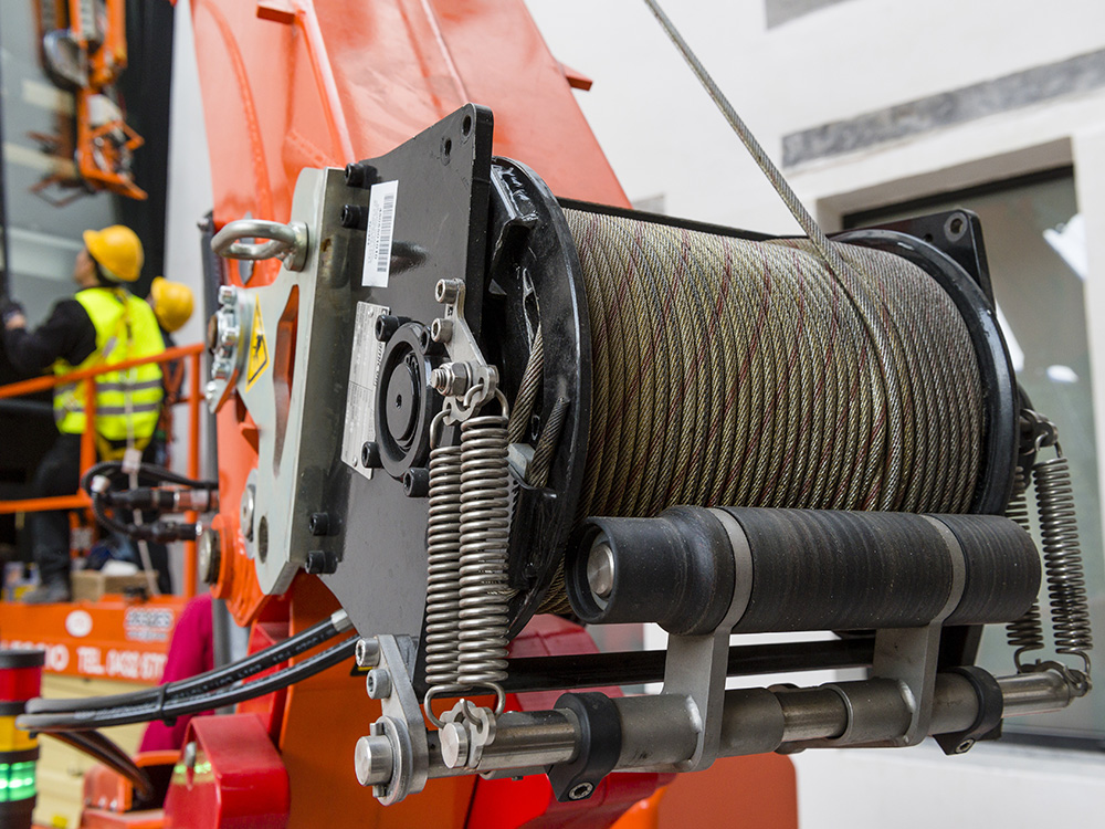 Winch with 125m rope